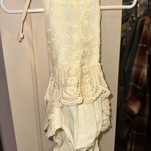 Reverie Threads Lace Overlay Cream Bodysuit